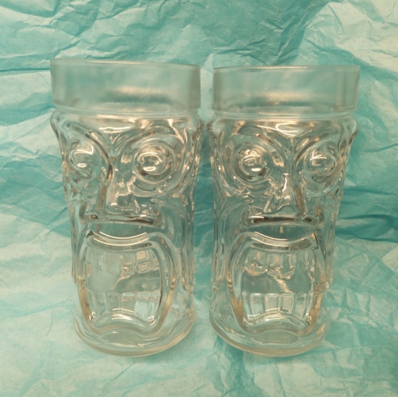 Set of 2 Tiki Glasses Summer Beach Drinkware EUC! - Picture 5 of 10